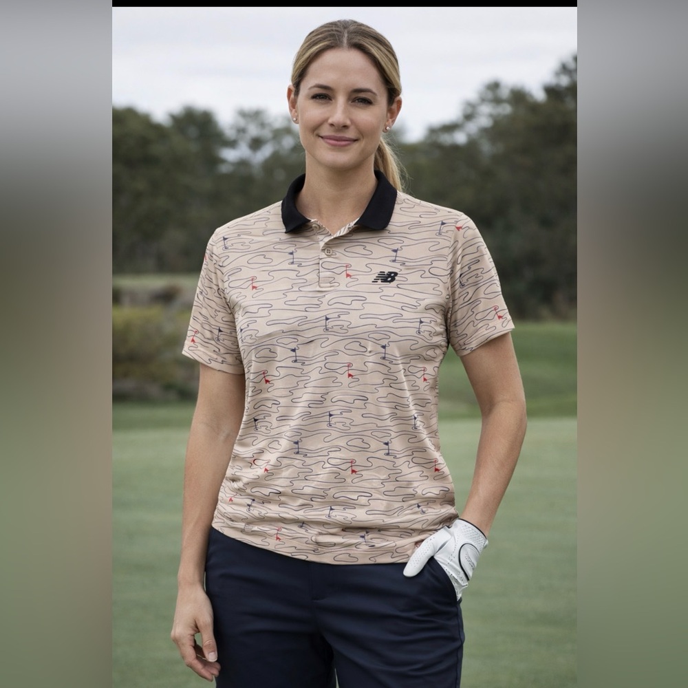 2 Pairs of The New Balance Women's Performance Golf Tech Polo Shirt Size Medium